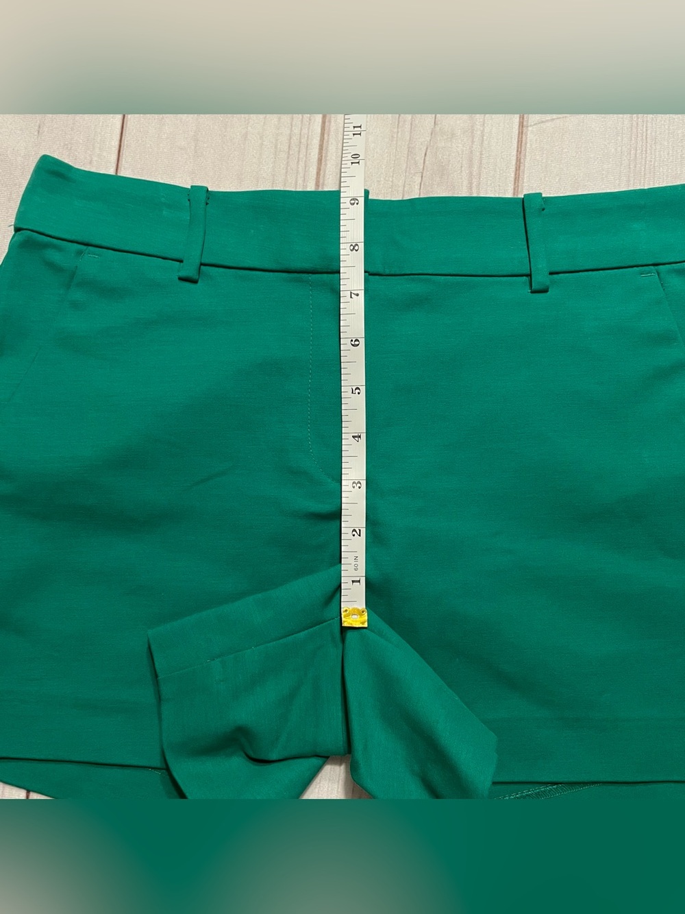 LOFT The Riviera Chino Shorts Women's 0 Green 4" Inseam Cotton Khaki Preppy Chic - Picture 9 of 12